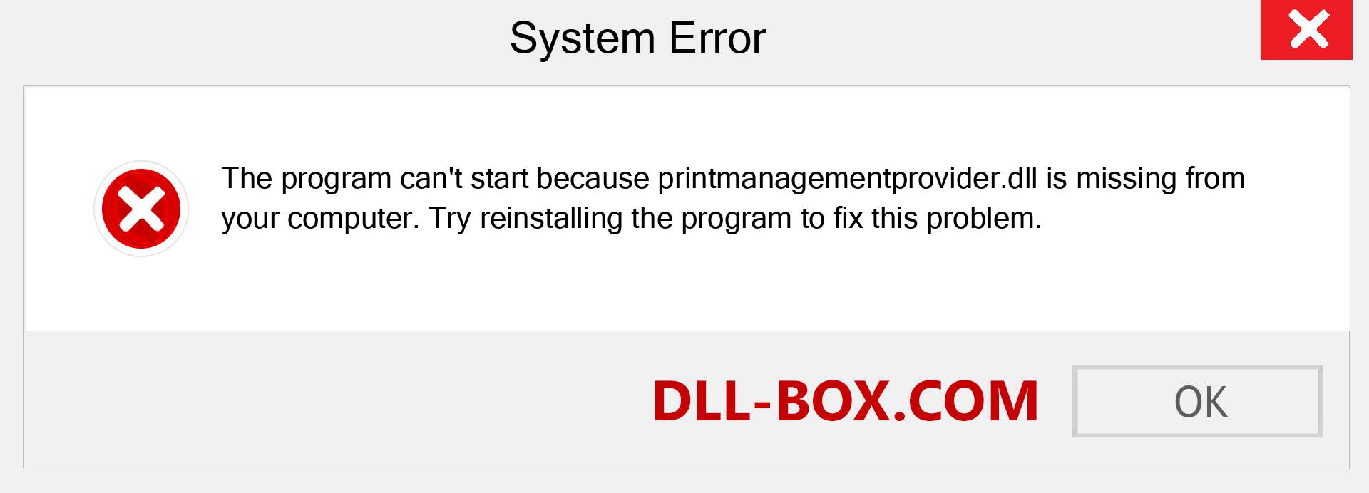  printmanagementprovider.dll file is missing?. Download for Windows 7, 8, 10 - Fix  printmanagementprovider dll Missing Error on Windows, photos, images