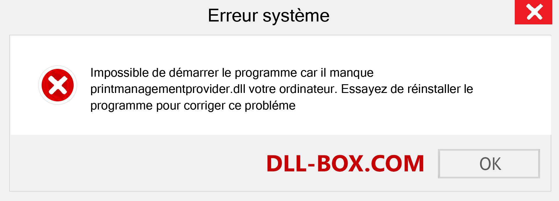 Le fichier printmanagementprovider.dll est manquant ?. Télécharger pour Windows 7, 8, 10 - Correction de l'erreur manquante printmanagementprovider dll sur Windows, photos, images